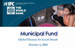 The Municipal Fund