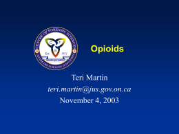 Opioids - Home | University of Toronto Mississauga