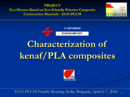 Characterization of kenaf/PLLA composites