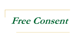 Free Consent - Executive Blog