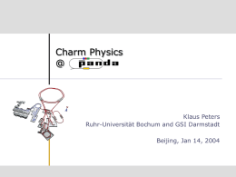Charm Physics