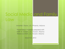 Family Law in the Digital Age: How to befriend new