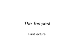 The Tempest - UCSB Department of English