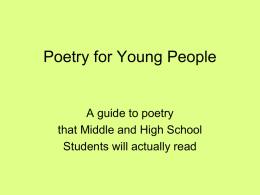 Poetry for Young People