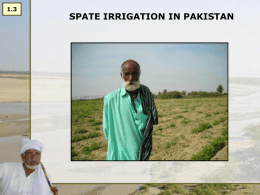 Dia 1 - Spate Irrigation