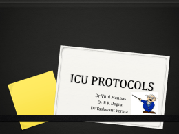 ICU PROTOCOLS - Pheonix India
