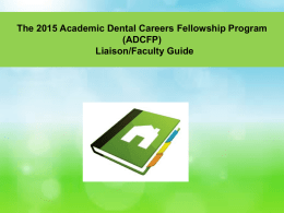 The 2015 ADCFP Program Guide