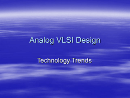 Analog VLSI Design - University of Hartford