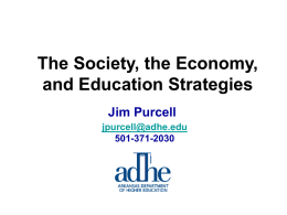 The Society, the Economy, and Education Strategies by Jim