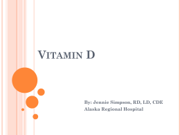 Vitamin D - OLE Opportunities for Lifelong Education