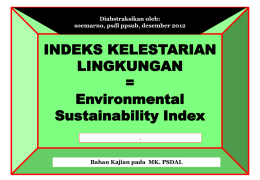 Pilot Environmental Sustainability Index