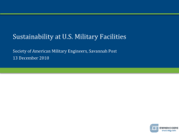 Sustainability and the Air Force