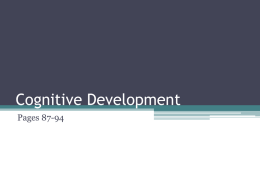 Cognitive Development - Lincoln Park High School