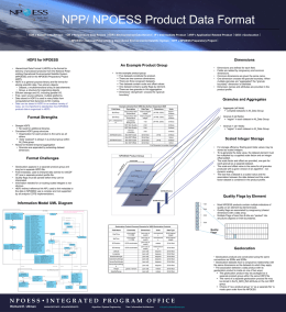 NPP/ NPOESS Product Data Format