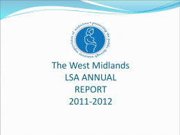 The West Midlands LSA Team