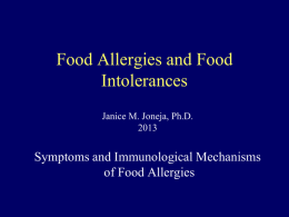 Allergy: Immunological Mechanisms