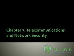 CISSP &ndash; Chapter 7 - Paladin Group, LLC