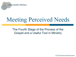PowerPoint 4-6 Meeting Perceived Needs (POG) 1 (compact