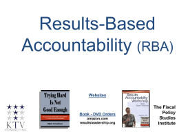 Results and Performance Accountabilty, Decision