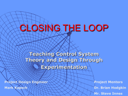 CLOSING THE LOOP - University of Southern Maine