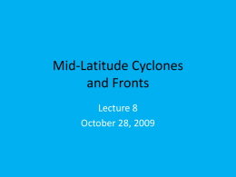 Mid-Latitude Cyclones and Fronts