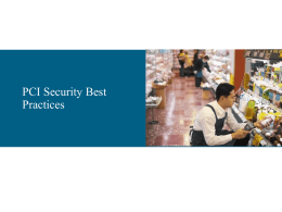 PCI Security Best Practices