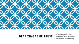 Precious Janga - Deaf Zimbabwe Trust