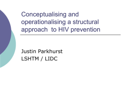 HIV prevention – beyond the biomedical