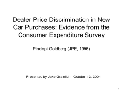 Dealer Price Discrimination in New Car Purchases: Evidence