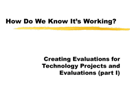 Evaluating Educational Technology Planning and Implementation