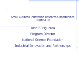 Division of Industrial Innovation and Partnerships (IIP)
