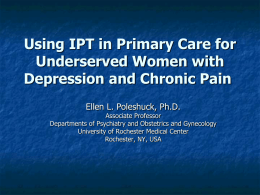 Psychosocial Treatment for Gynecology Patients with