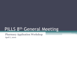 PILLS 8th General Meeting