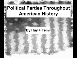 Political Parties Throughout American History