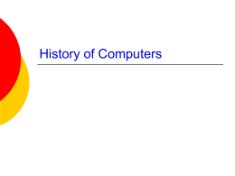 History of Computers - Utah Electronic High School