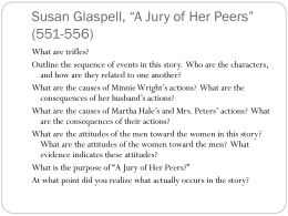 Susan Glaspell, “A Jury of Her Peers” (551-556)