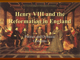 Henry VIII and the Reformation in England - Online