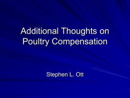 Proposed Trinidad & Tobago Poultry Compensation Plan