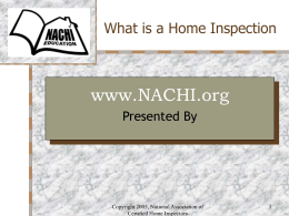 What is a Home Inspection - International Association of