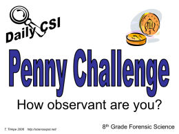 Penny Challenge - The Science Spot