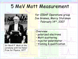 Mott Measurement Background