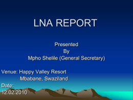 LNA 2009 REPORT