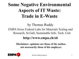 Negative Environmental Aspects of IT Waste