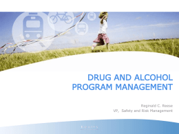 DRUG AND ALCOHOL PROGRAM MANAGEMENT