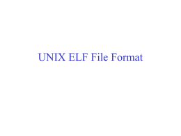 UNIX ELF File Format