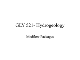 GLY 521- Hydrogeology