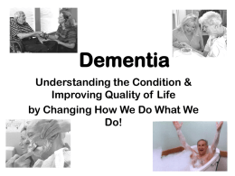 What is Dementia? - Chatham Council on Aging