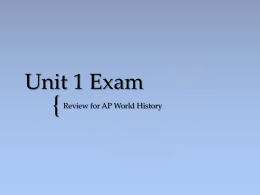 Unit 1 Exam