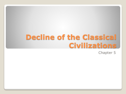 Decline of the Classical Civilizations