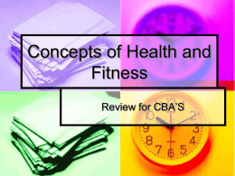Concepts of Health and Fitness